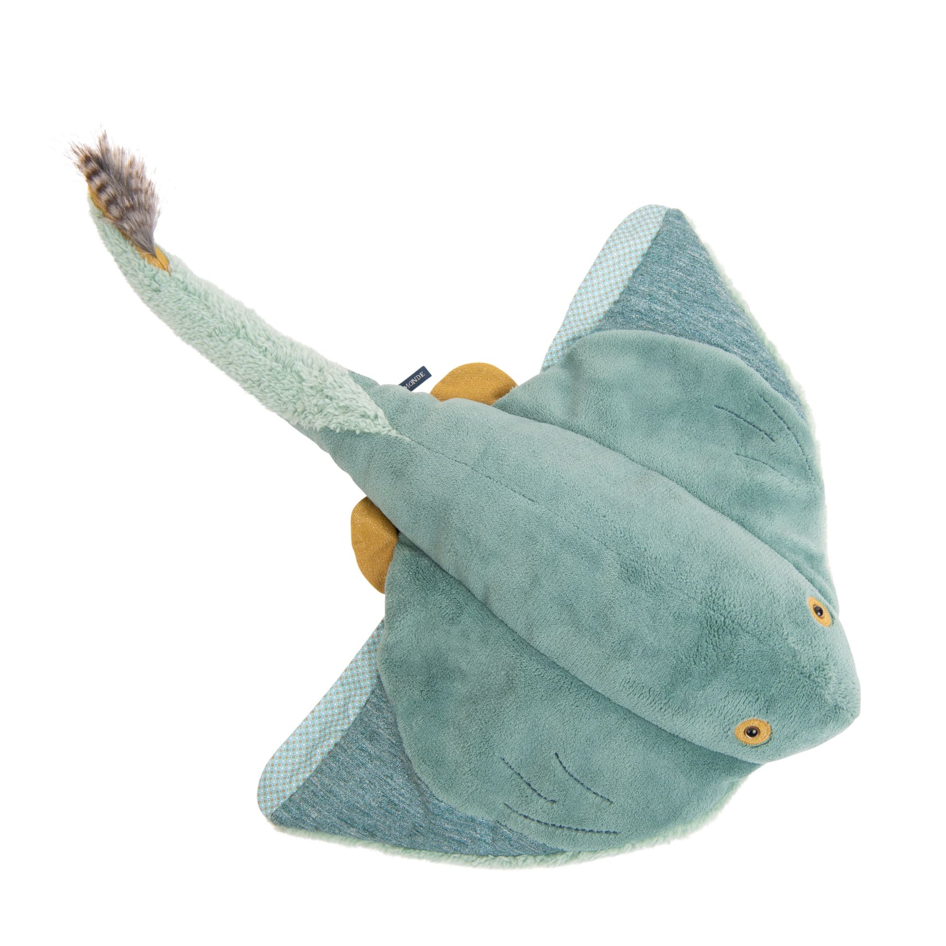 Moulin Roty | Peluche Squalo Razza grande, 64cm Tout autour du Monde