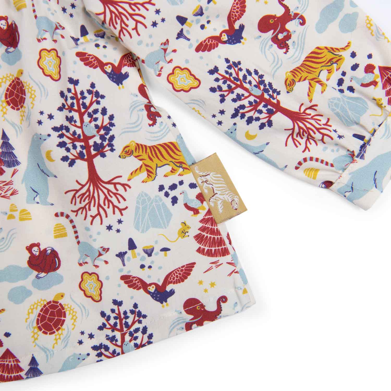 Moulin Roty | Camicia in cotone animali selvaggi, Garance