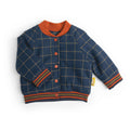 Moulin Roty | Giubbotto bomber a quadri blu notte, Gipsy
