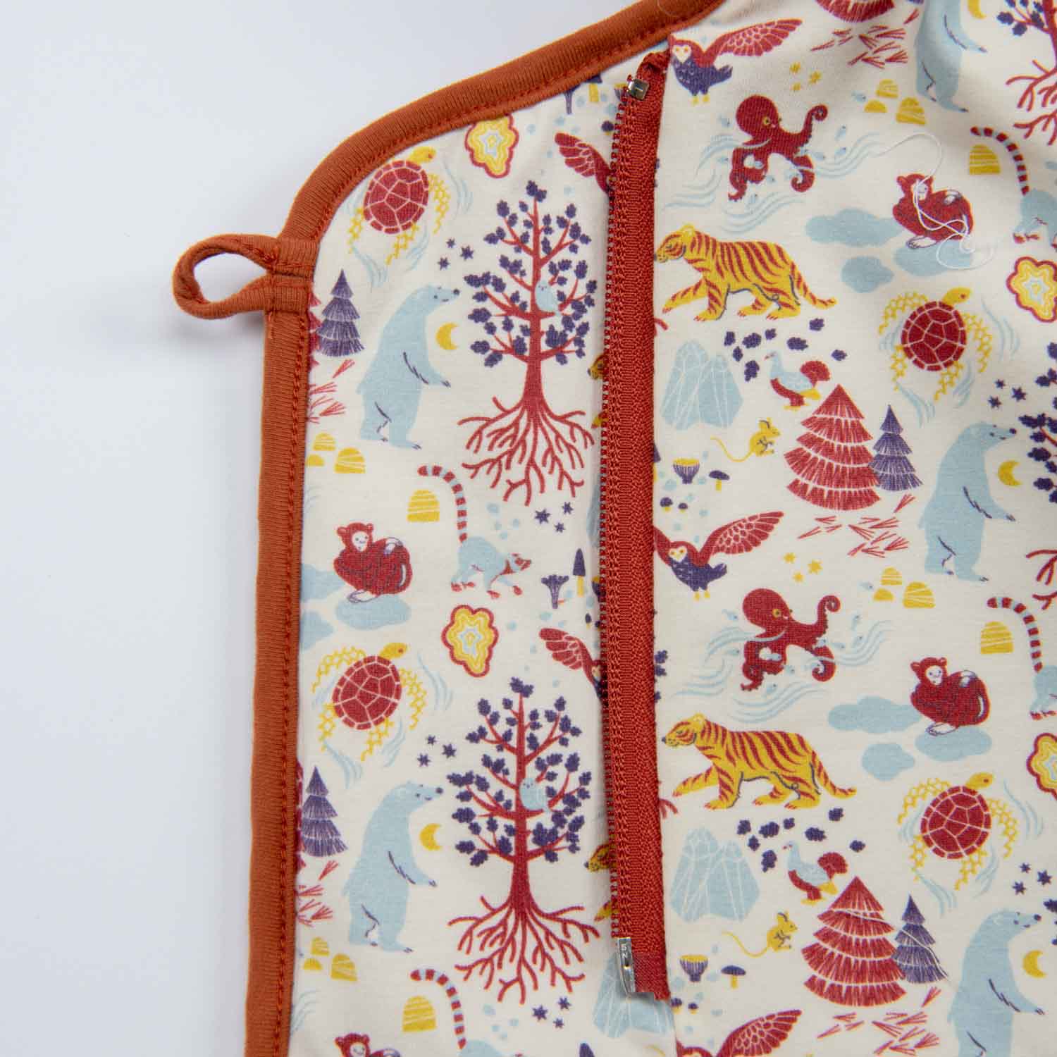 Moulin Roty | Cappotto trapuntato in velluto bio Rosso mattone, Gisele