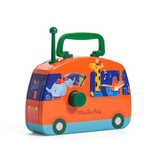 Moulin Roty | Autobus Carillon in Latta Banda Musicale, Jouets Métal