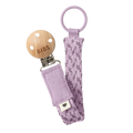 Violet Sky/Mauve organic cotton pacifier holder