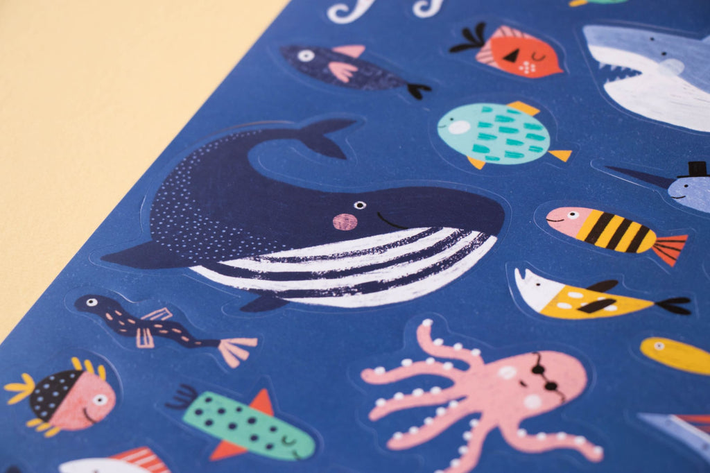 Londji | Adesivi Rimovibili e Sfondi Mare 150 Stickers My Sea