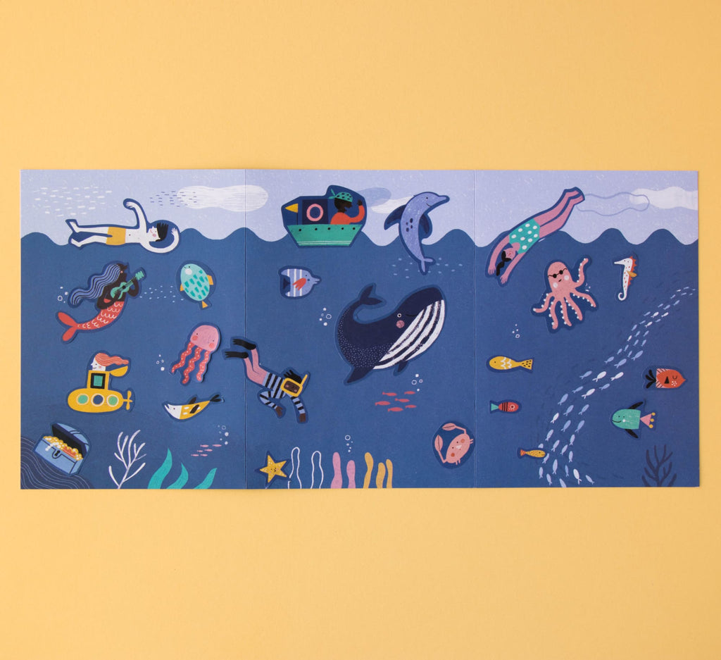 Londji | Adesivi Rimovibili e Sfondi Mare 150 Stickers My Sea