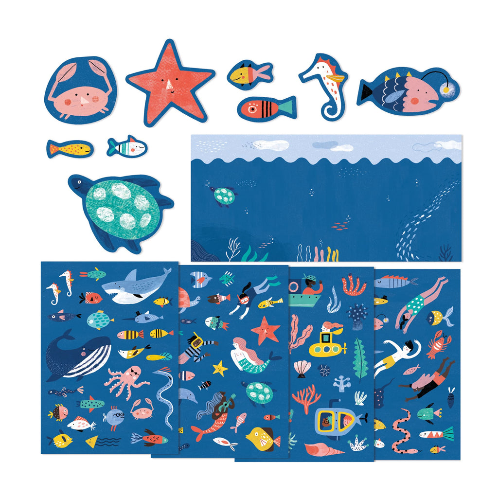 Londji | Adesivi Rimovibili e Sfondi Mare 150 Stickers My Sea