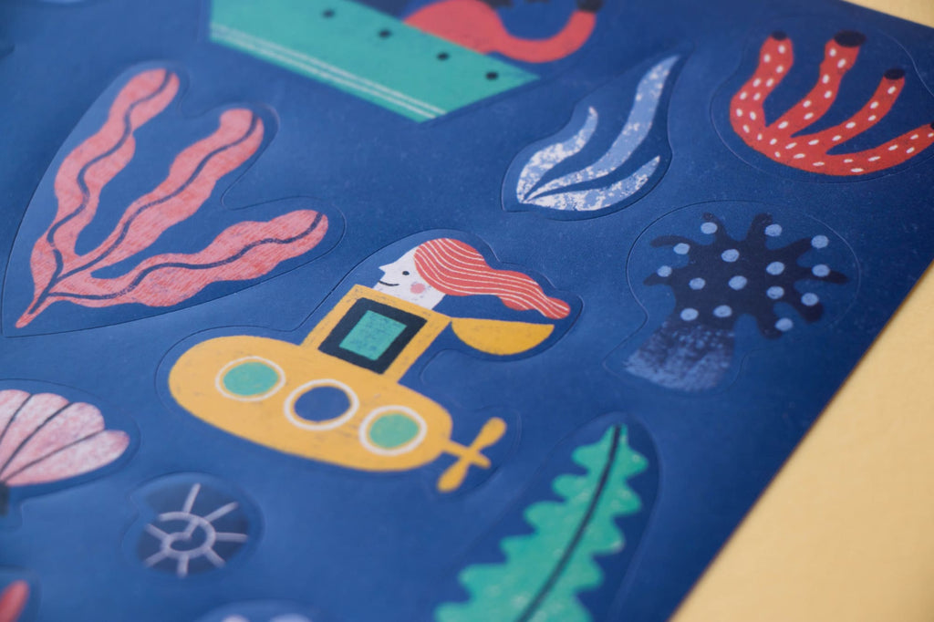 Londji | Adesivi Rimovibili e Sfondi Mare 150 Stickers My Sea