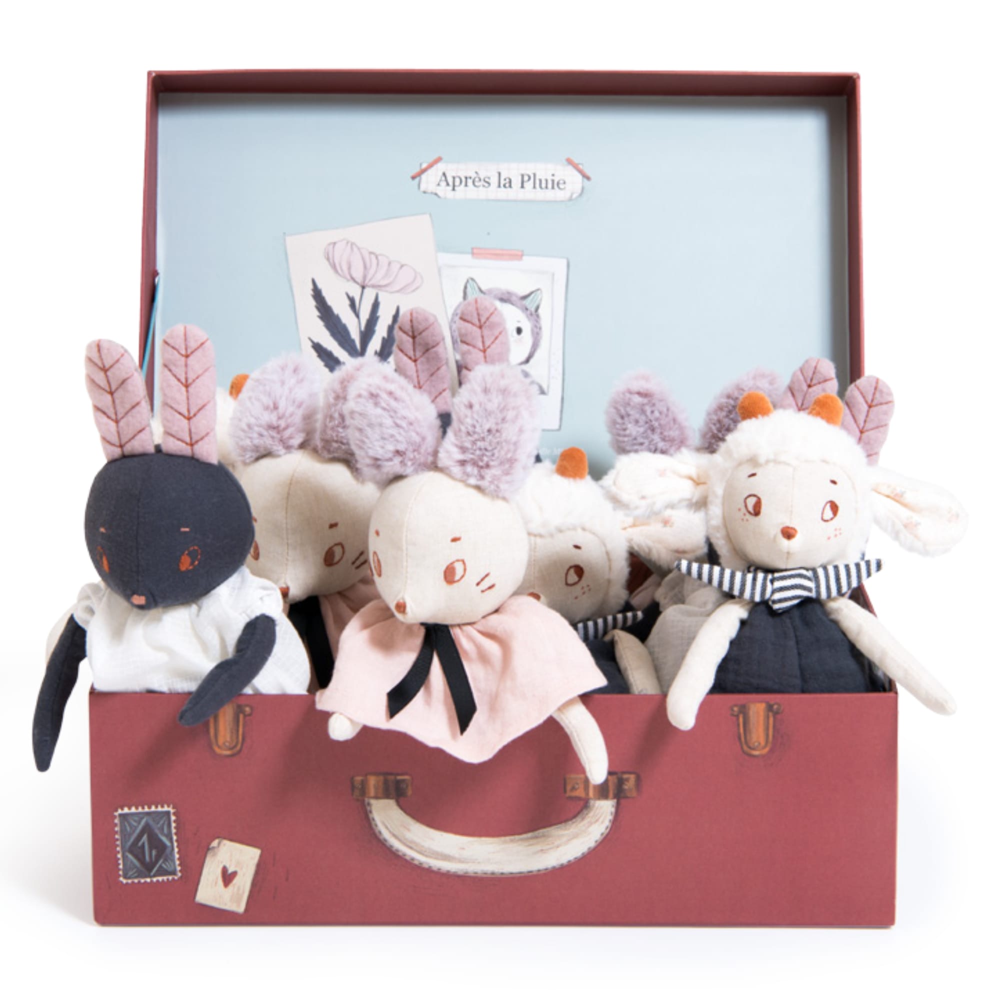 Pupazzo Topo Beige Brume 28cm | Moulin Roty, 715021 Après la Pluie
