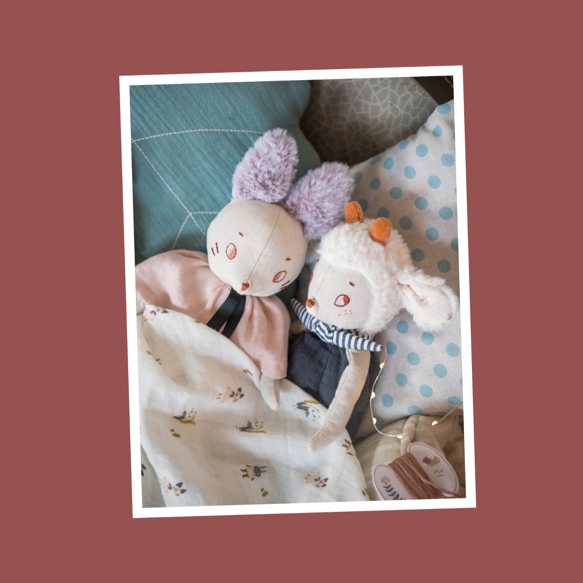 Pupazzo Topo Beige Brume 28cm | Moulin Roty, 715021 Après la Pluie