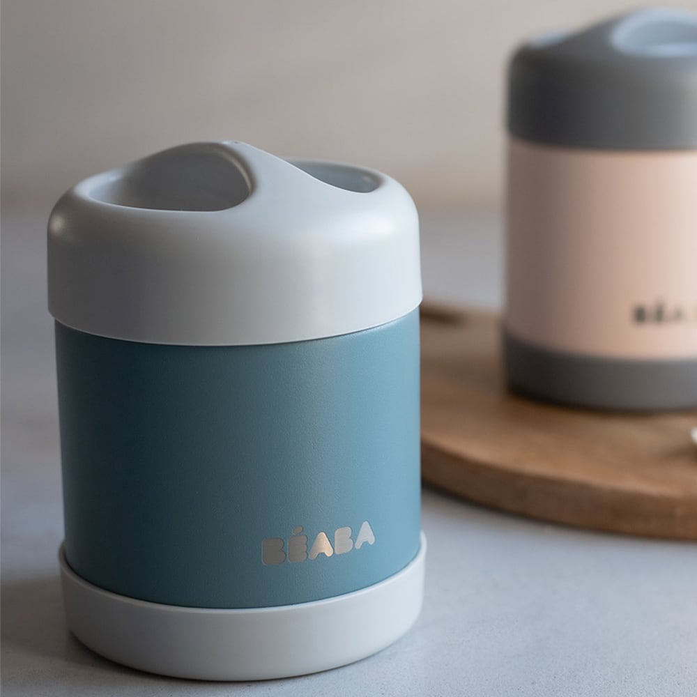 Béaba | Porta pappa termico acciaio inox Eucalipto, 300mlBéaba | Porta pappa termico acciaio inox Eucalipto, 300ml