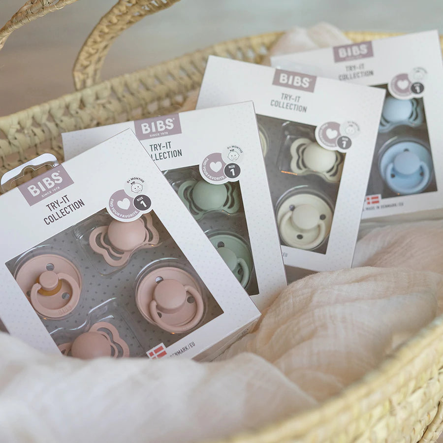 Bibs 4 Ciucci Collezione Try-It Avorio | Trova il ciuccio perfetto