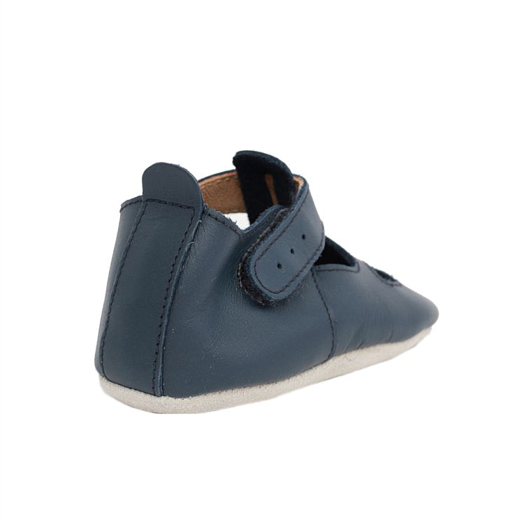 Scarpa Soft Sole Navy Zap, Sandalo blu neonato il pelle | BOBUX