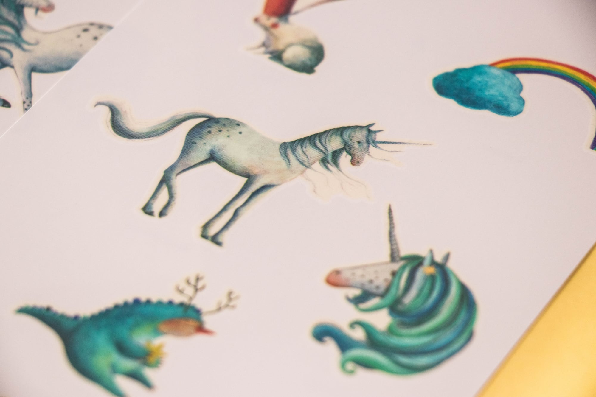 Londji | Unicorno, 10 Tatuaggi grandi temporanei per bambini