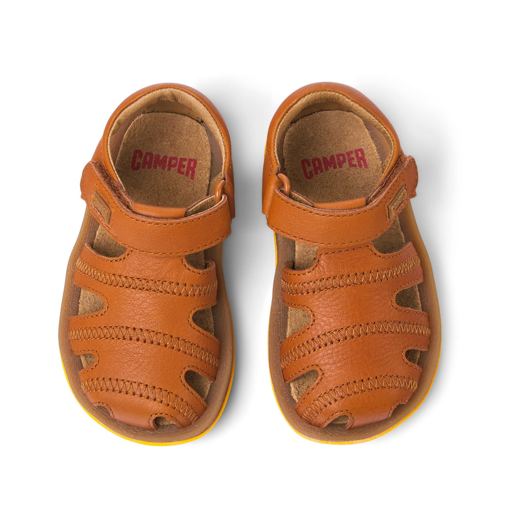 Sandales Plates Bicho First Walkers Camper Fille - Semelle Ergonomique Caoutchouc Recyclé