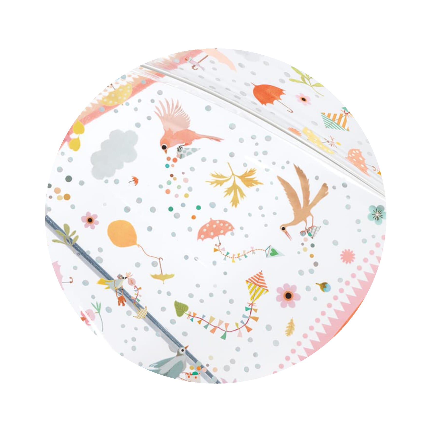Ombrello Bambini Trasparente Rosa Piccole Leggerezze | Djeco DD04805
