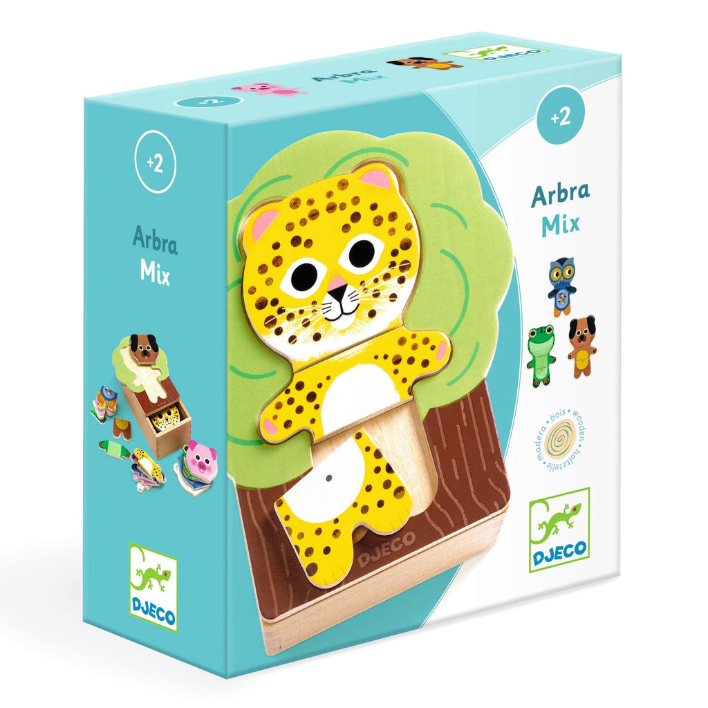 Djeco | Puzzle ad Incastro in Legno Arbamix, 24 mesi + DJ01626