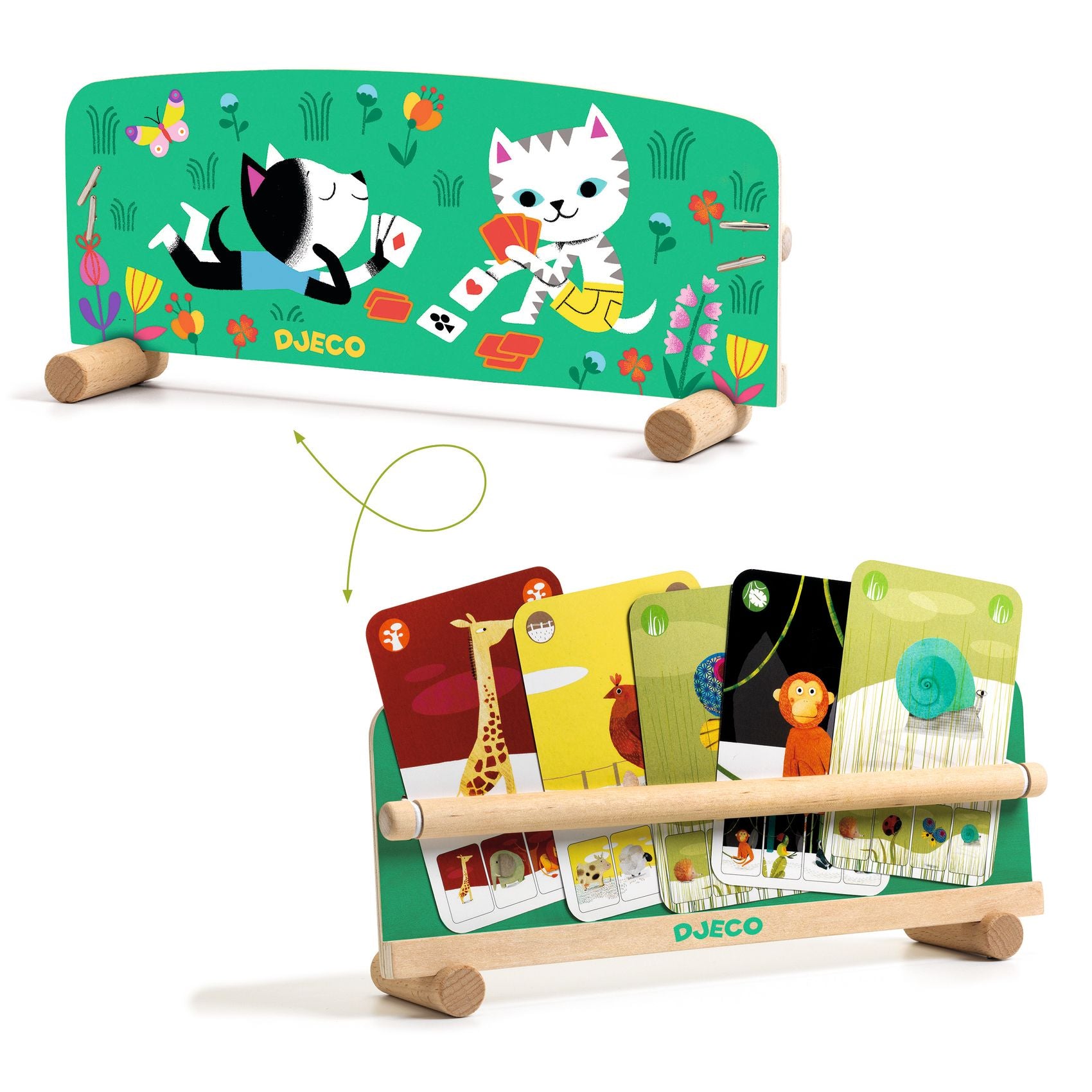 Djeco | Porta carte da tavolo in legno per bambini