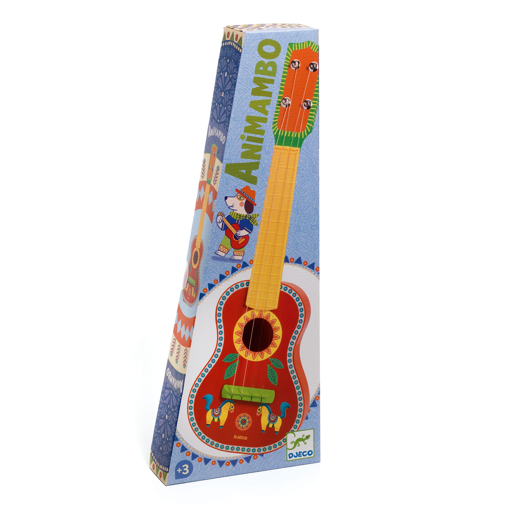 Ukulélé in Legno 53cm per Bambini Rosso Animambo | Djeco DJ06013