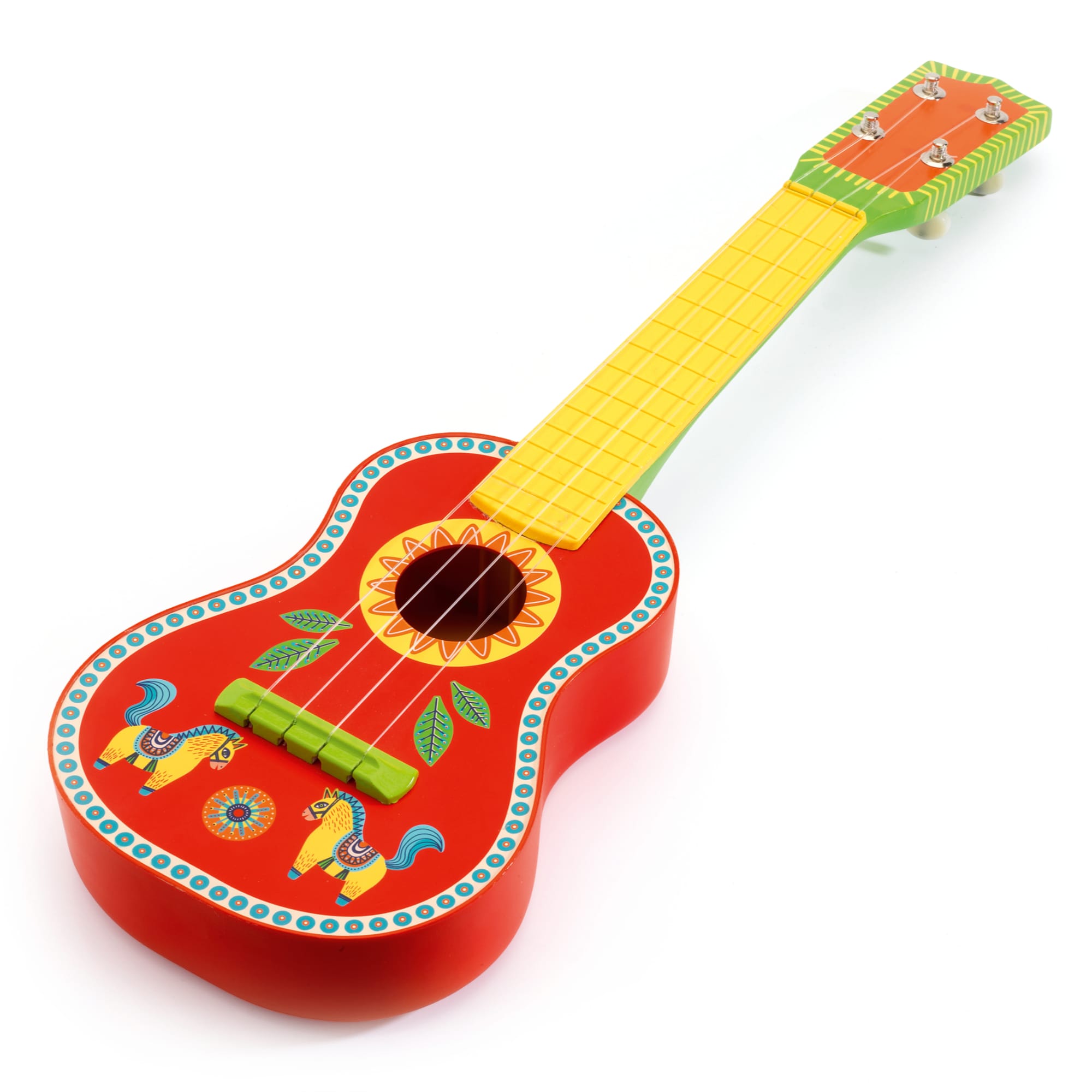 Ukulélé in Legno 53cm per Bambini Rosso Animambo | Djeco DJ06013