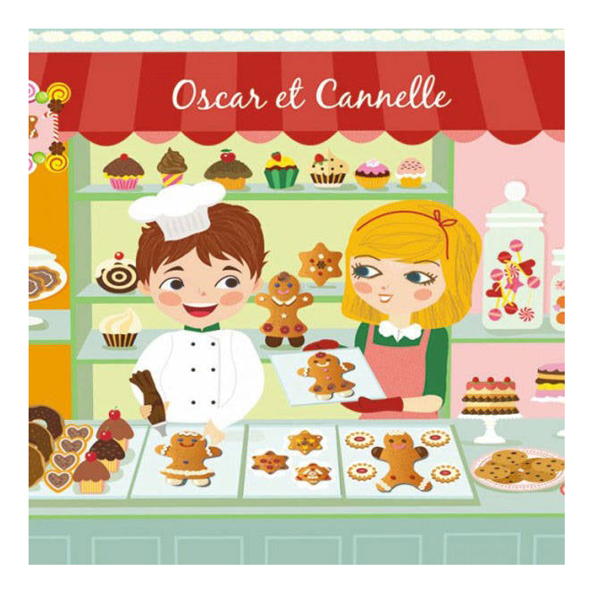 Set Gioco Omino di Pan di Zenzero Oscar e Cannelle | Djeco DJ06516