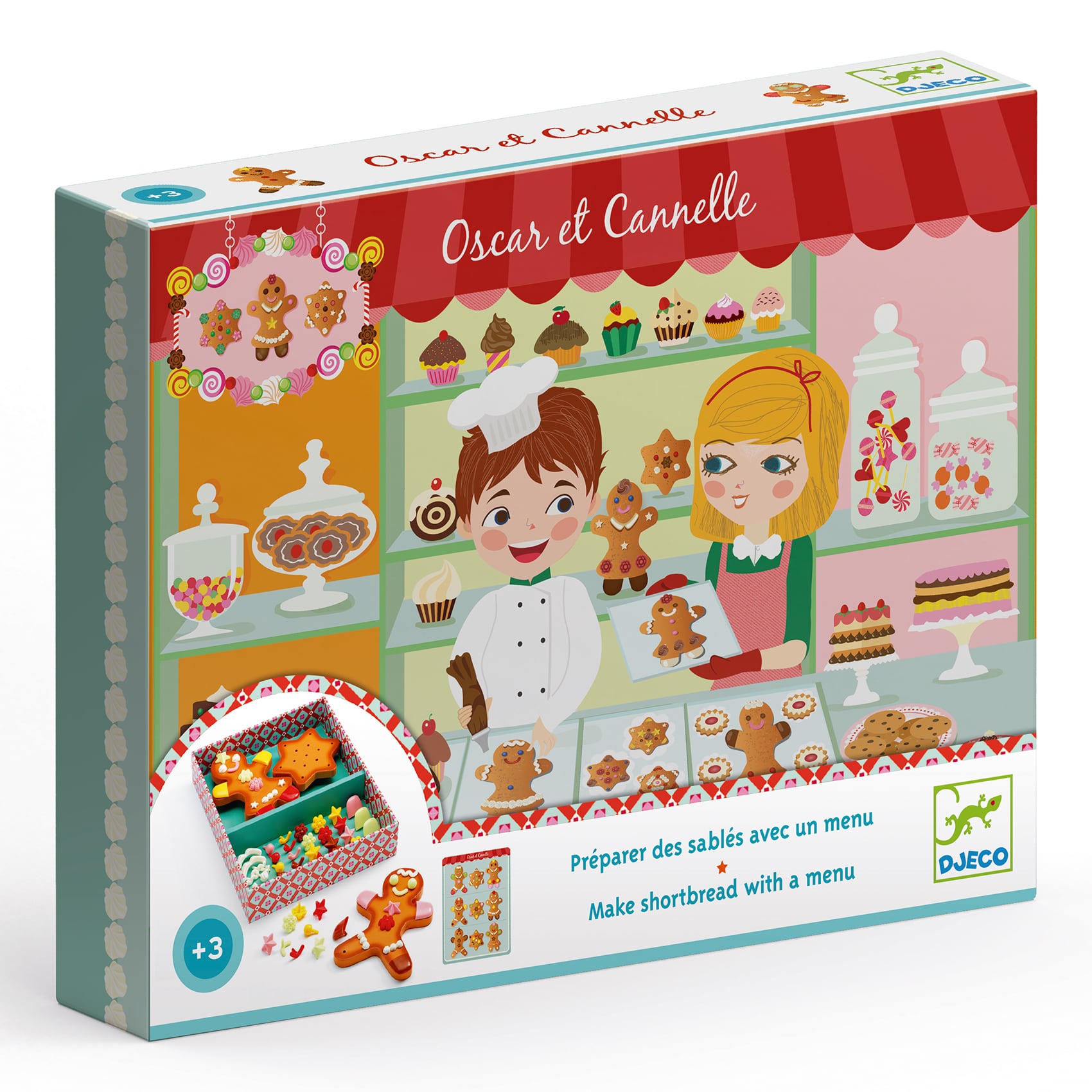 Set Gioco Omino di Pan di Zenzero Oscar e Cannelle | Djeco DJ06516