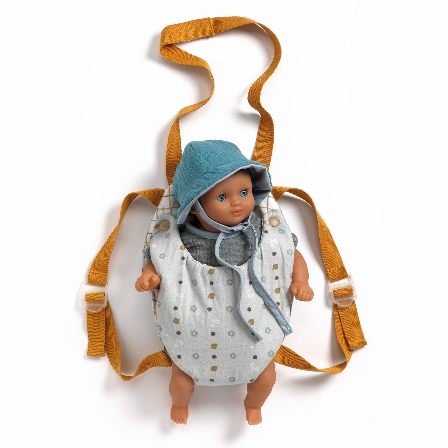 Djeco | Marsupio per bambole, Blue Gray