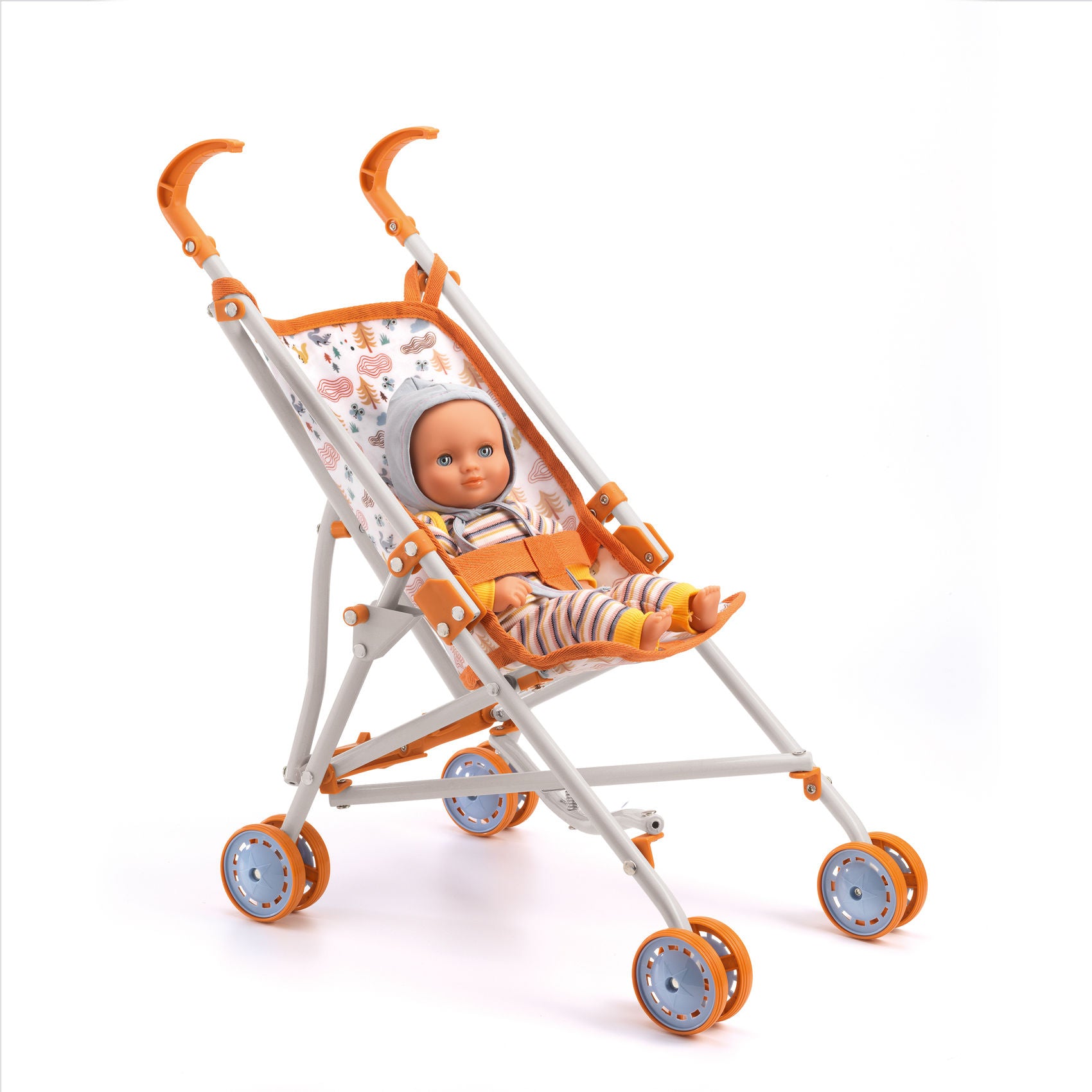 Djeco | Passeggino per bambole 54cm, Forest