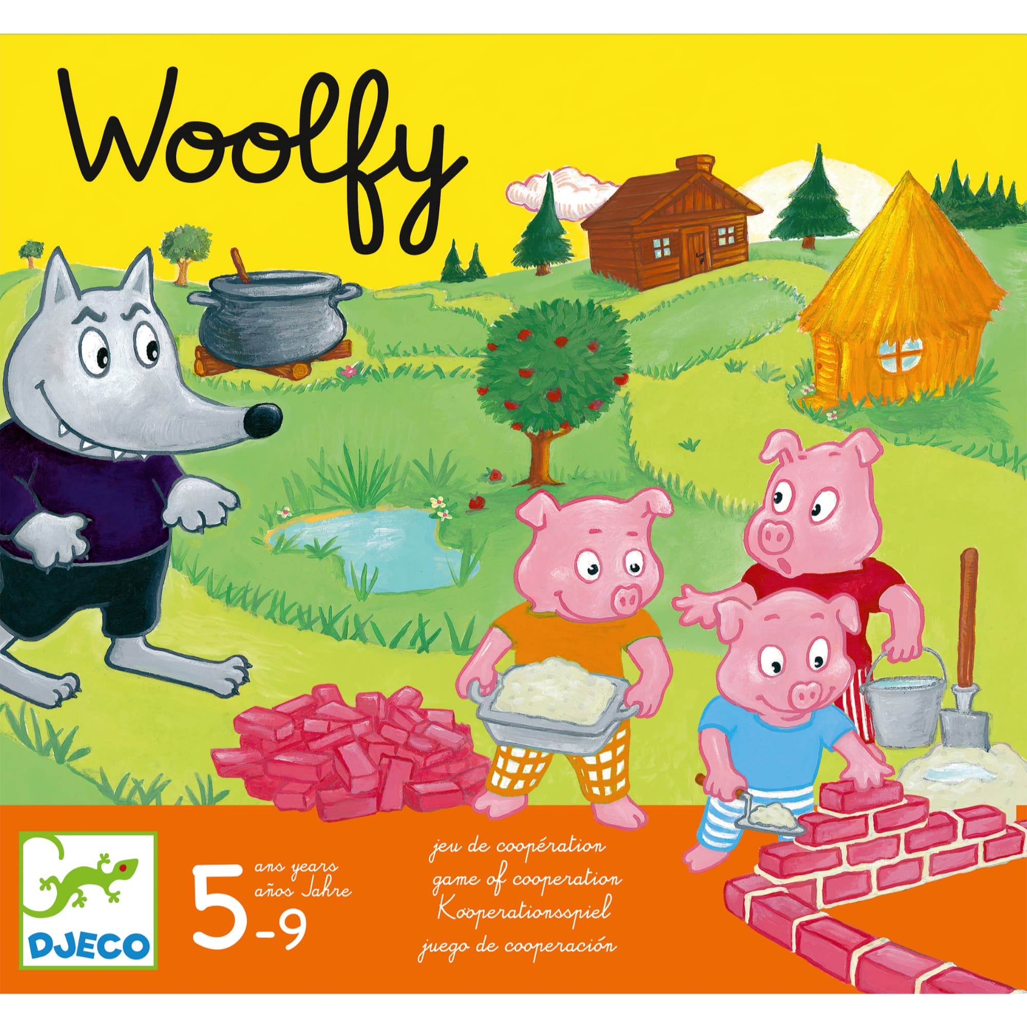 Woolfy, Gioco da Tavolo I Tre Porcellini, 5-10 anni | Djeco DJ08427
