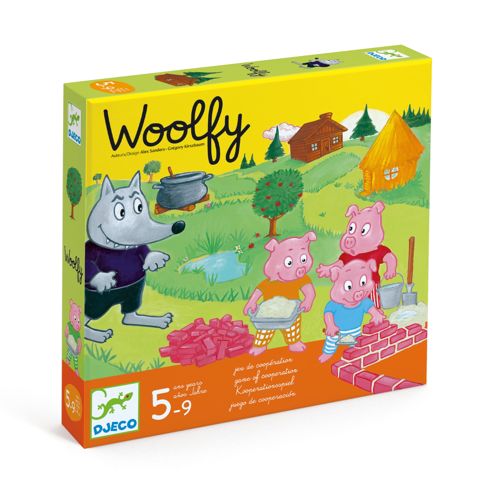 Woolfy, Gioco da Tavolo I Tre Porcellini, 5-10 anni | Djeco DJ08427