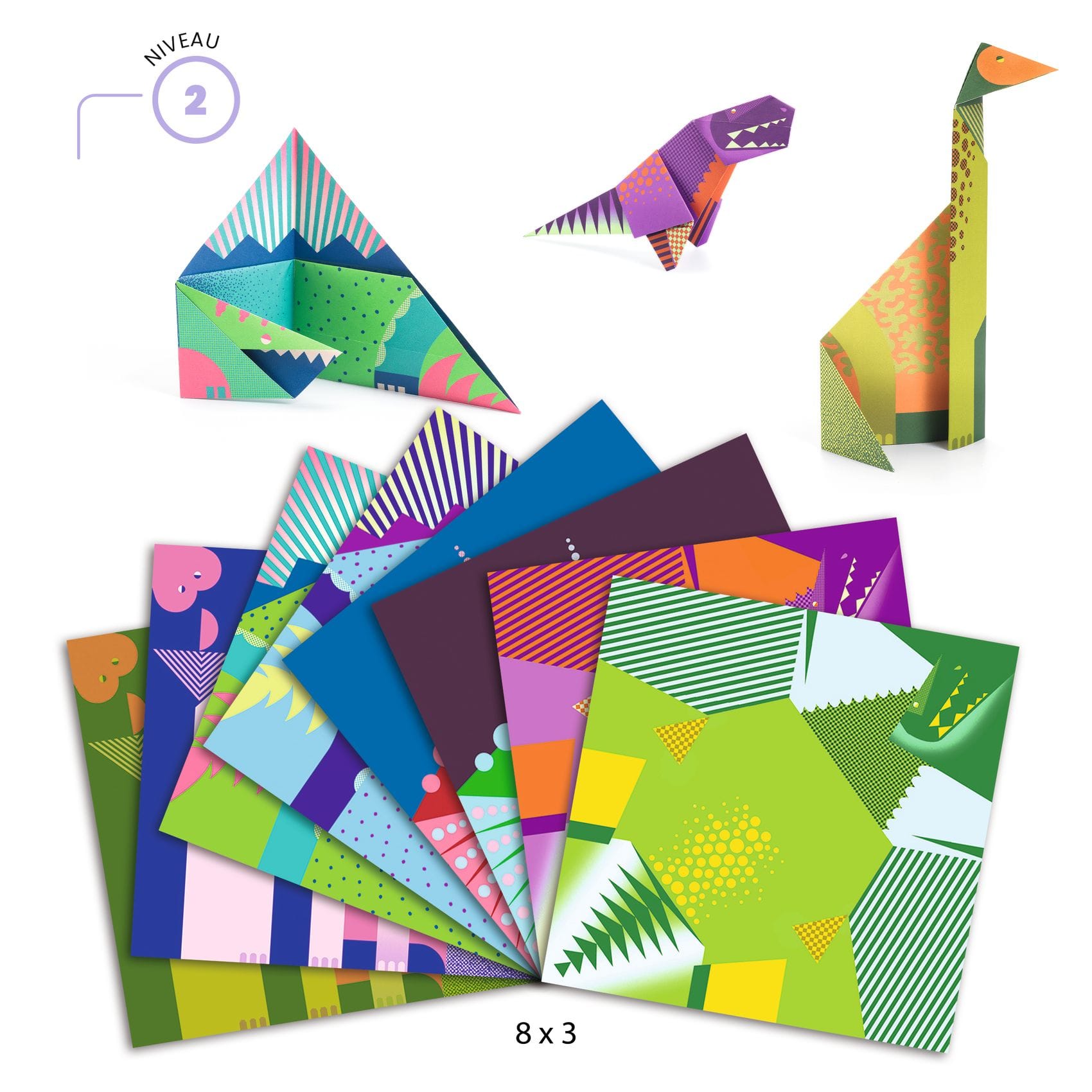 Djeco | Origami per bambini, Dinosauri DJ08758