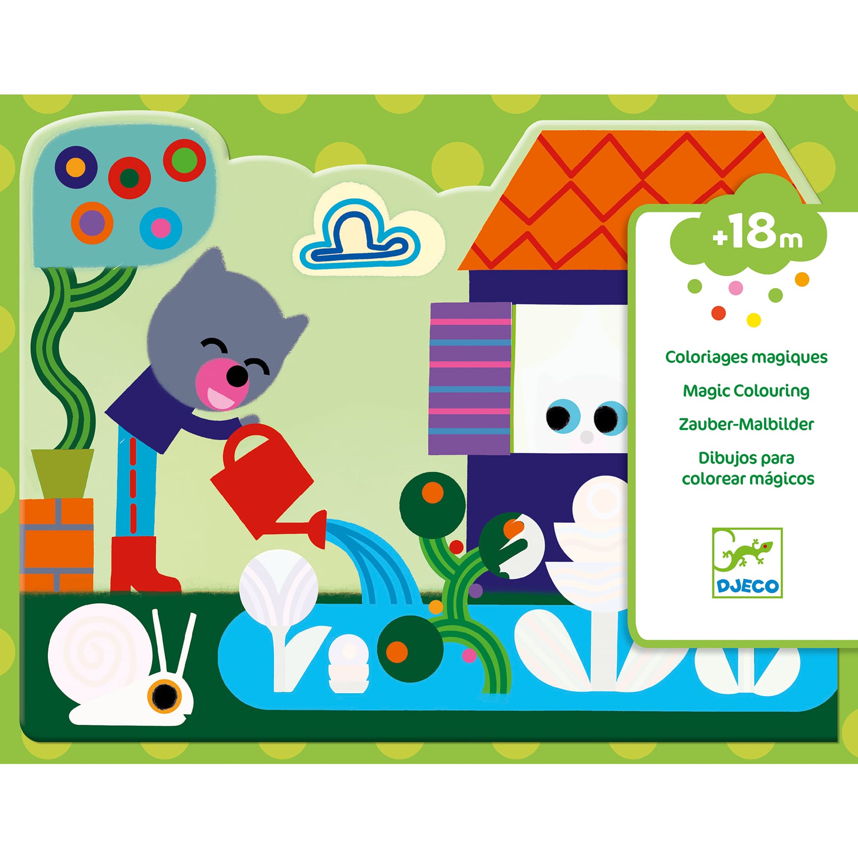 Disegni magici da colorare con acqua Giardino