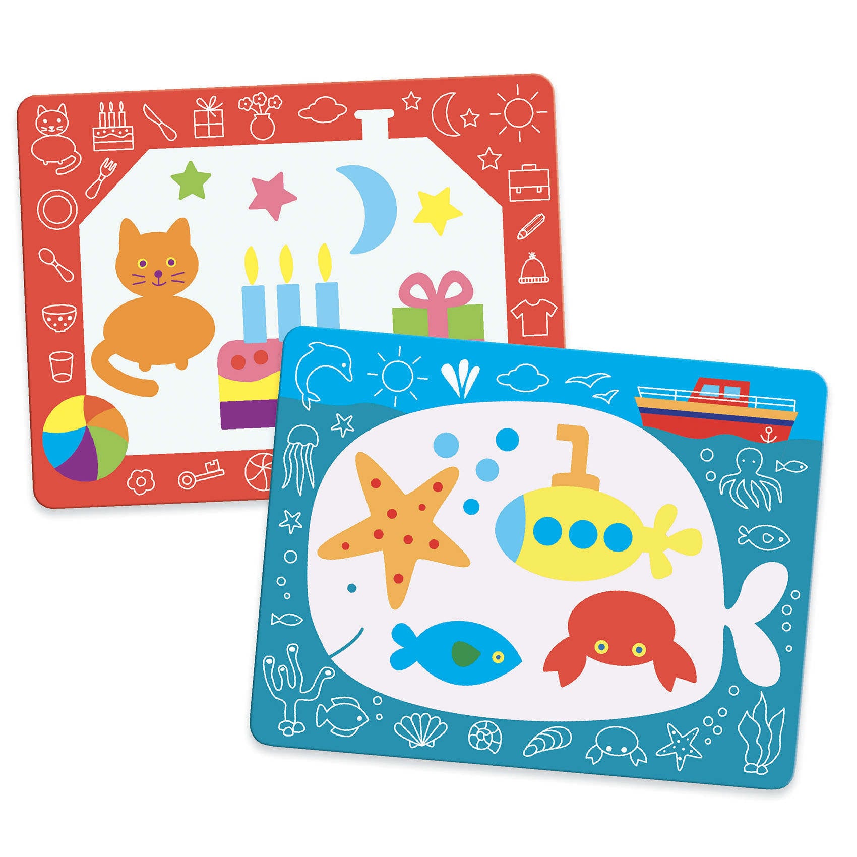 Djeco | Disegni Magici da Colorare all’infinito con acqua Scarabocchi