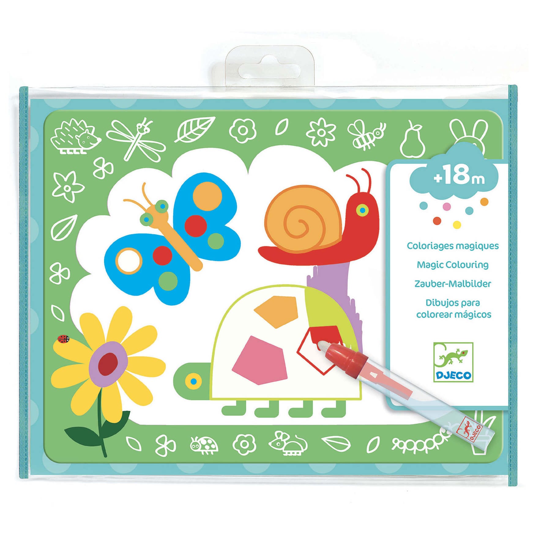 Djeco | Disegni Magici da Colorare all’infinito con acqua Scarabocchi