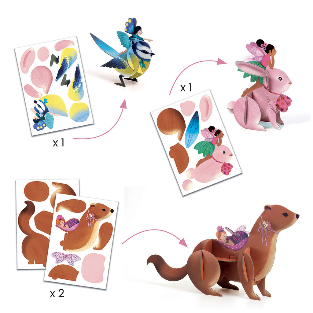 Djeco | Fairy Box, Kit Multi Attività Manuali Fatine, 6 anni + DJ09332