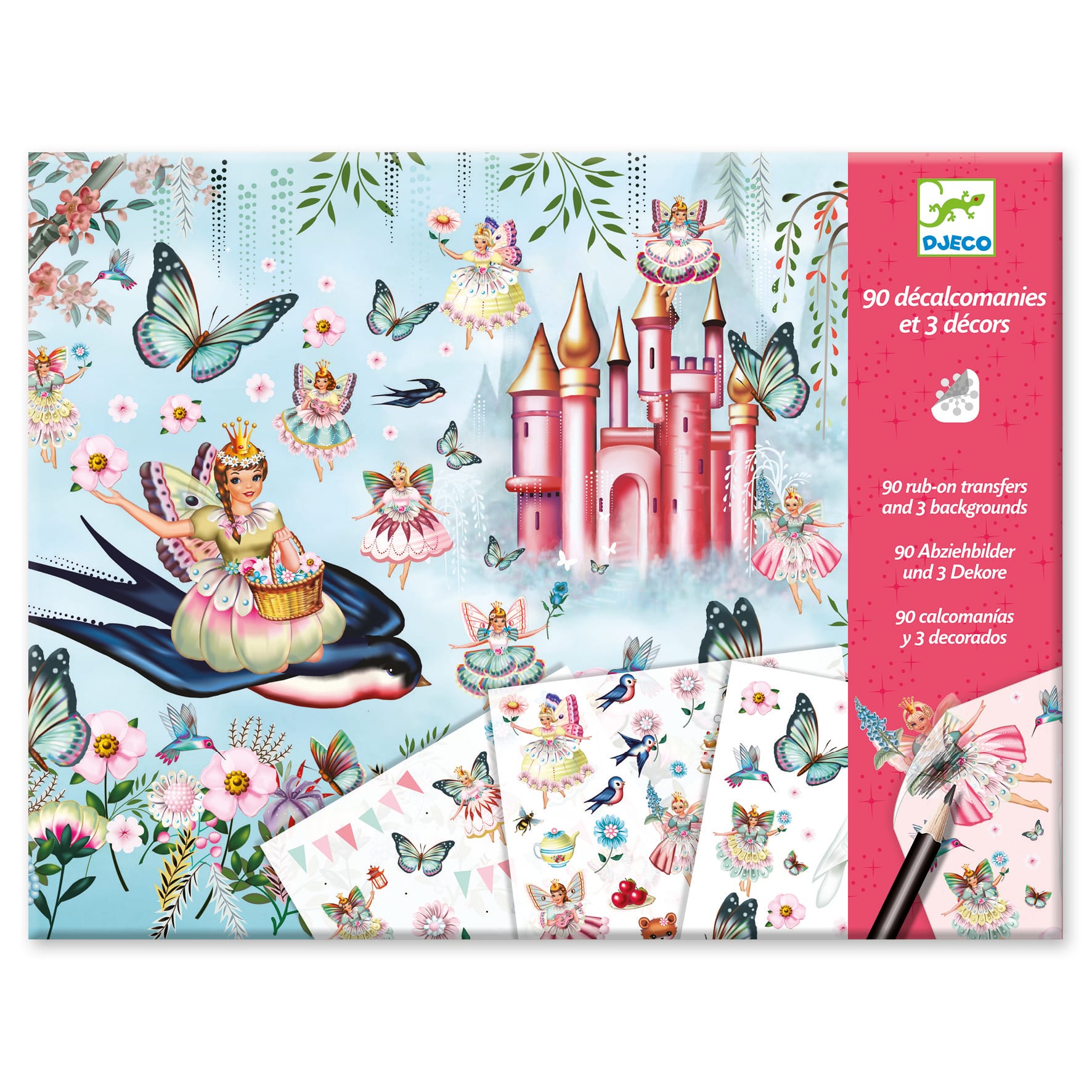 Trasferelli Decalcomanie Bambini Paese delle Fate, Djeco DJ09566