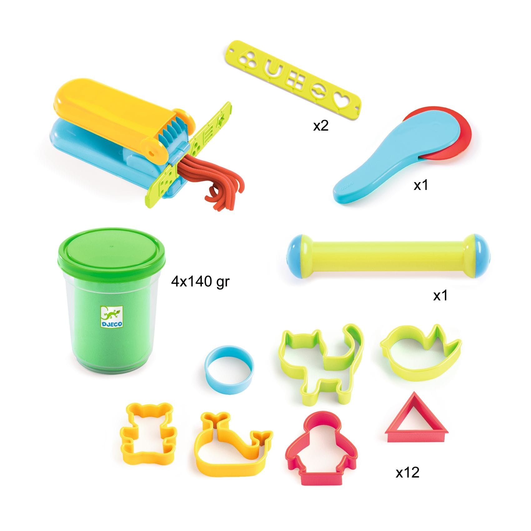 Djeco | Primo kit plastilina (pasta da modellare), Classic