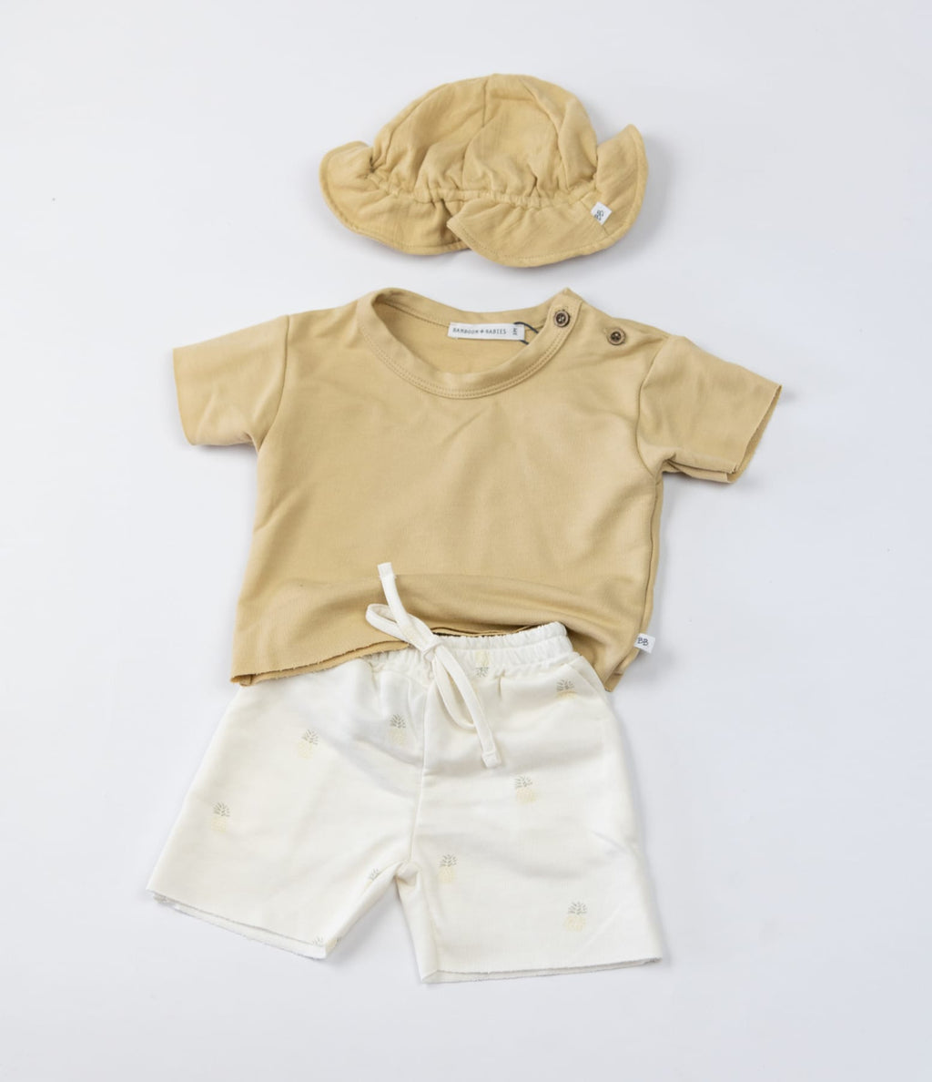 Camel organic bamboo short sleeve t-shirt