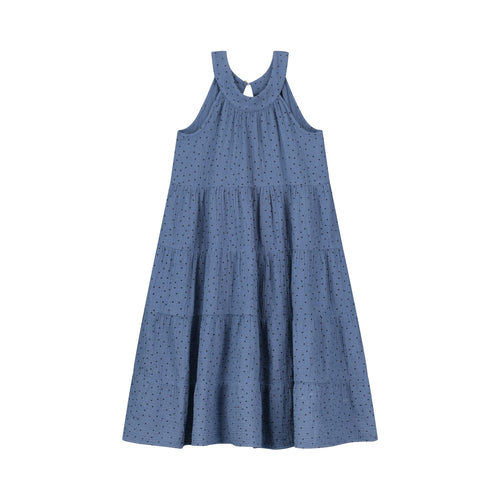 Daily Brat | Abito in mussola di cotone blu