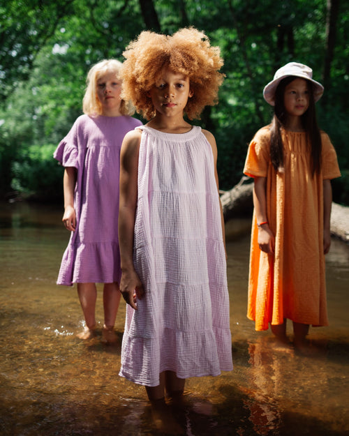 Daily Brat | Abito in mussola di cotone soft pink