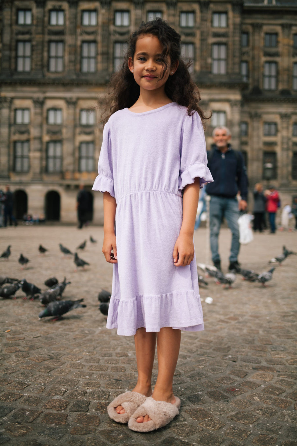 Daily Brat | Abito in spugna di cotone organico Lilla