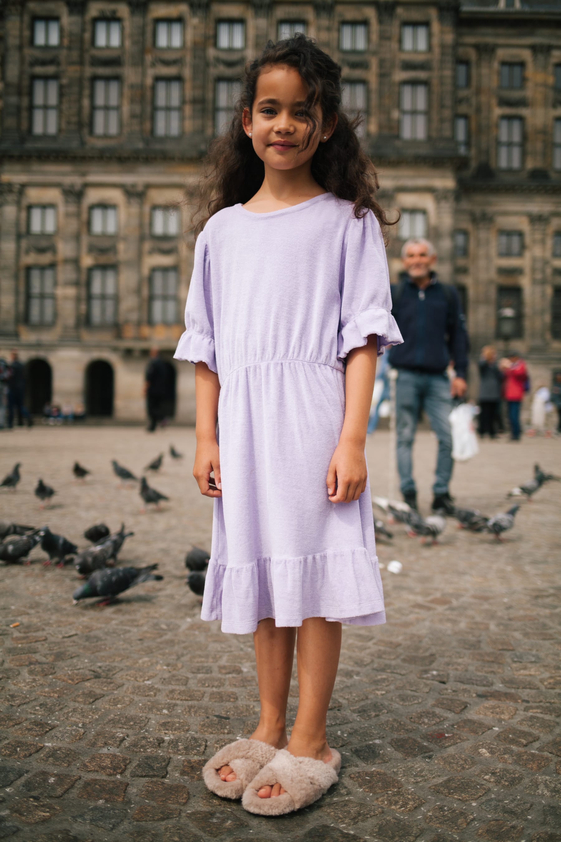 Daily Brat | Abito in spugna di cotone organico Lilla