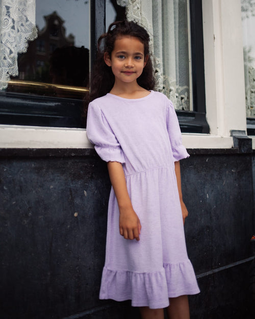 Daily Brat | Abito in spugna di cotone organico Lilla