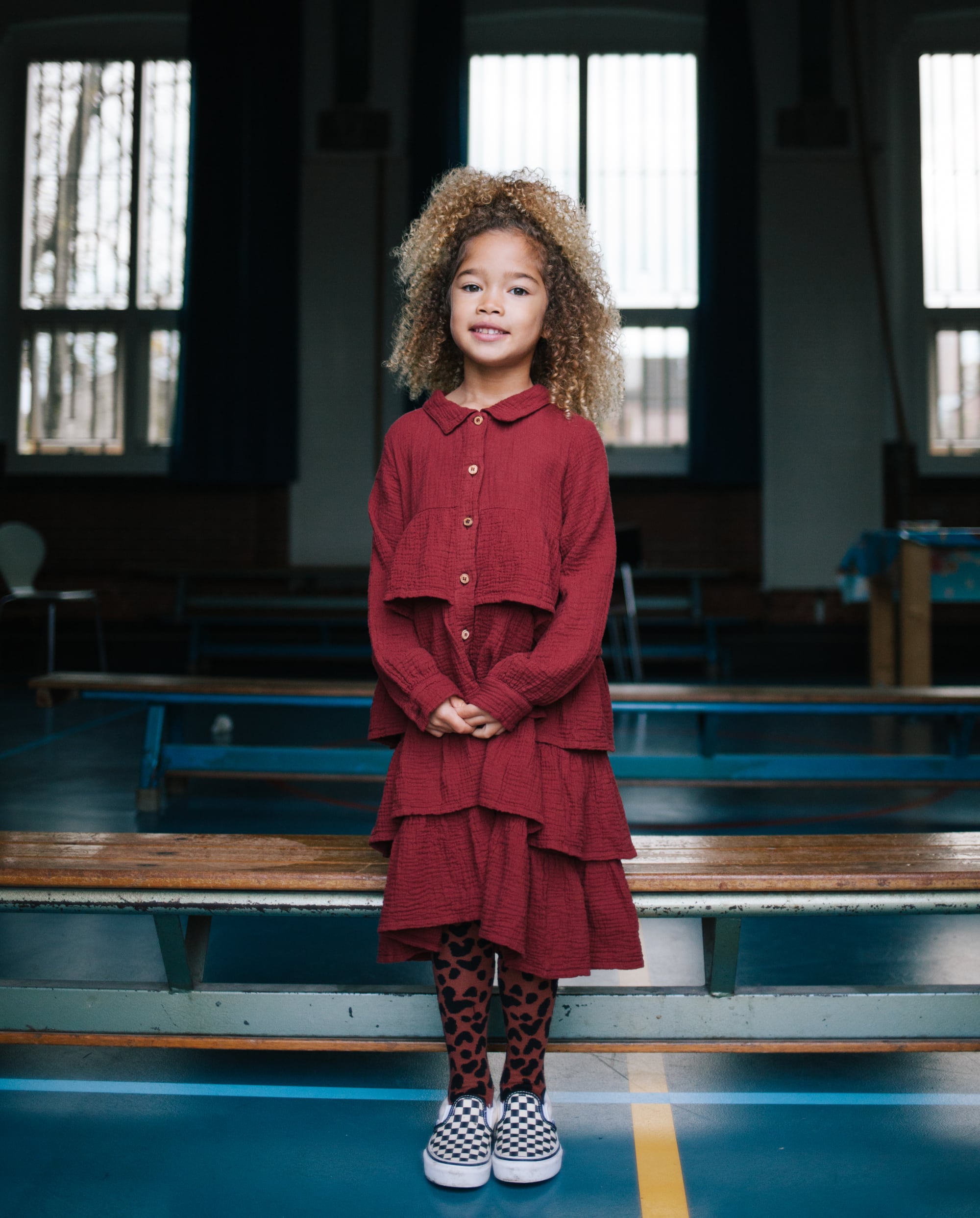Daily Brat | Abito mussola di cotone bio Alice Brick - Bambina