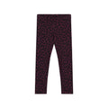 Daily Brat | Leggings leopardati in cotone bio Autumn Purple, Bambina
