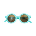 Grech&Co | Occhiali da sole flessibili UV400, Round Bambini Aqua