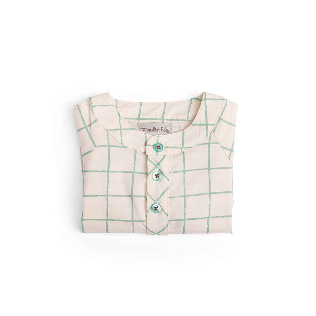 Moulin Roty | Camicia in cotone bio a quadretti, Hyacynthe Bord de mer