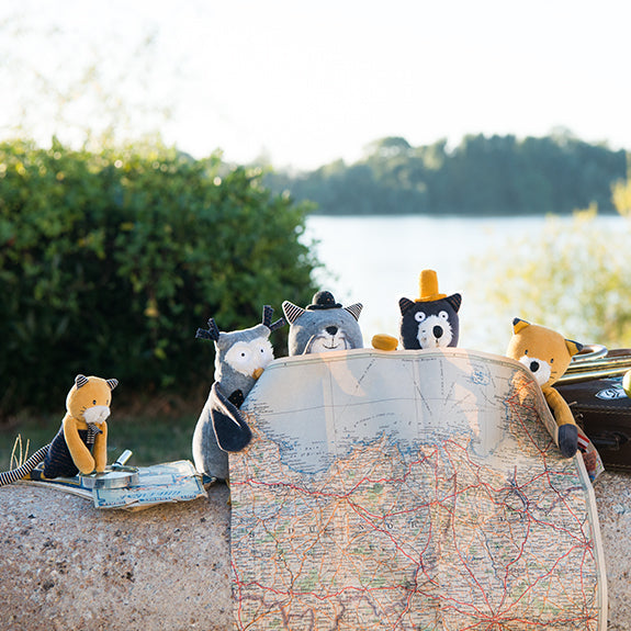 Peluche Gatto Lulu 27cm | Moulin Roty | Les Moustaches 666021