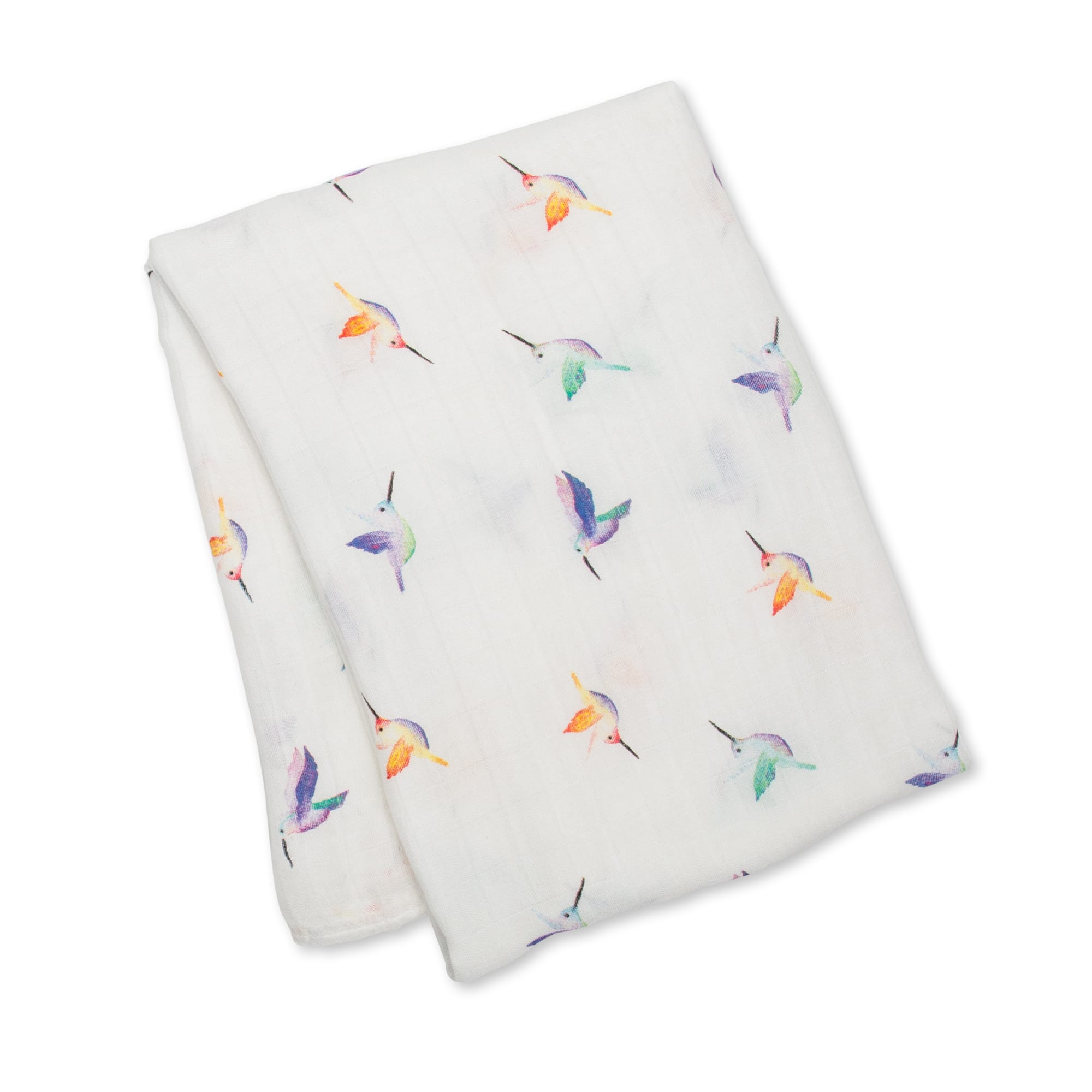 Copertina Swaddle 120x120cm, Colibrì, Mussola Cotone Bambù | Lulujo