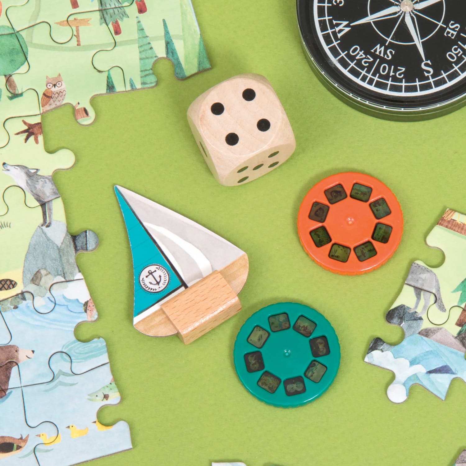 Puzzle Esploratore Foresta, 5 anni + Moulin Roty 712410