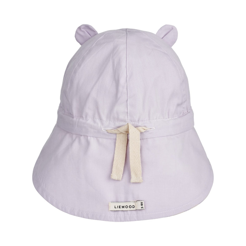 Liewood | Cappello da sole reversibile in cotone bio, Leopardato lilla
