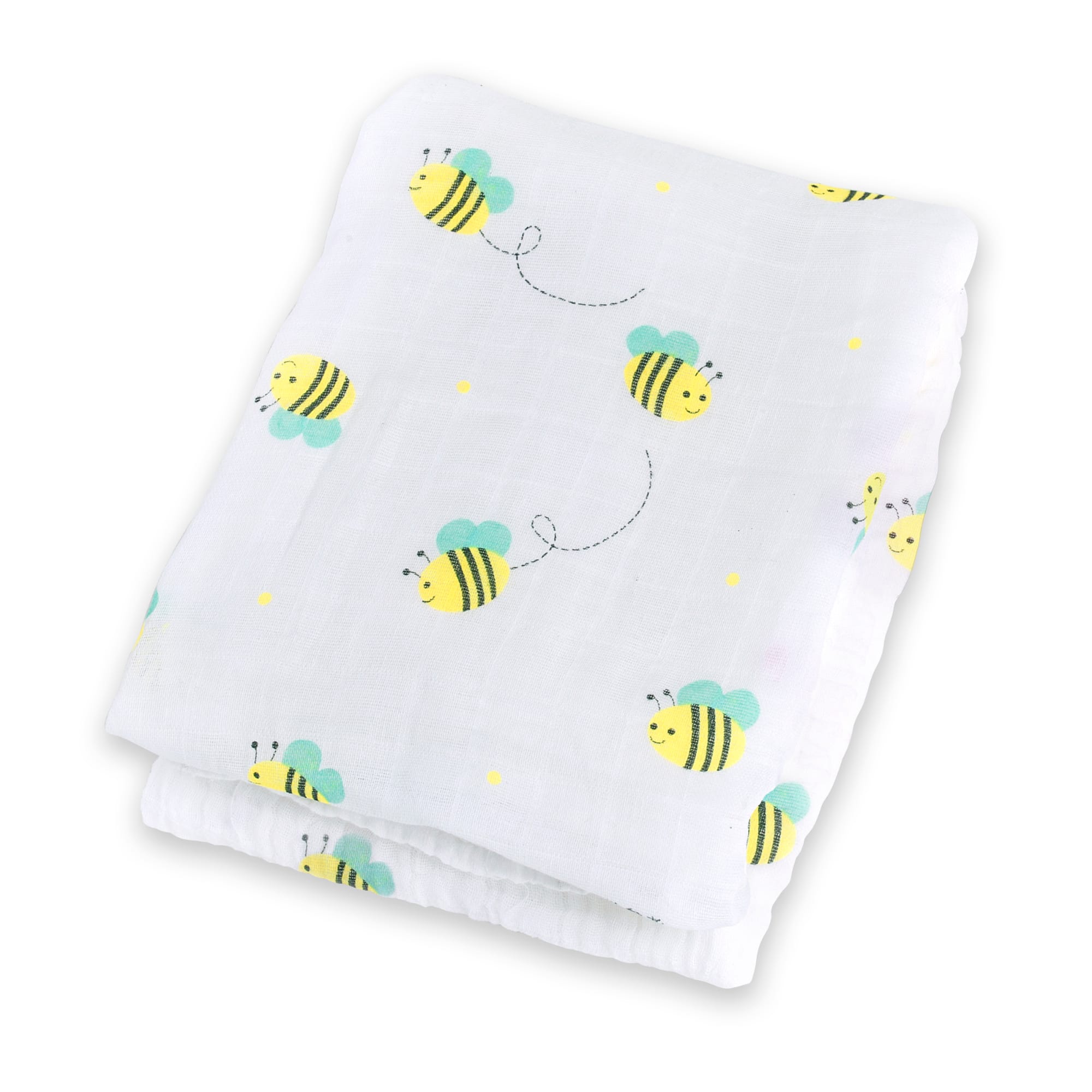 Copertina Swaddle 120x120cm, Api, Mussola Cotone | Lulujo
